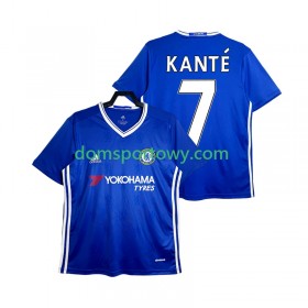 Koszulka Chelsea KANTE 7 2016-2017 Retro Domowe Koszulki Piłkarskie Krótki Rękaw